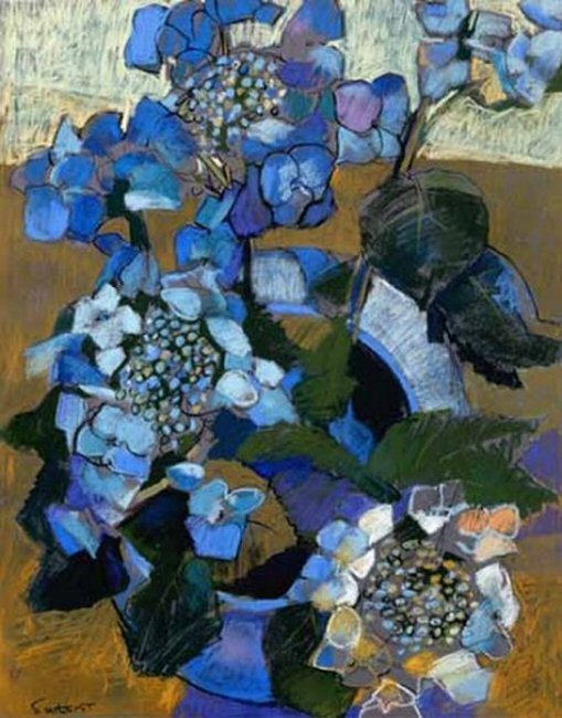 blue hydrangea II by john sutherst