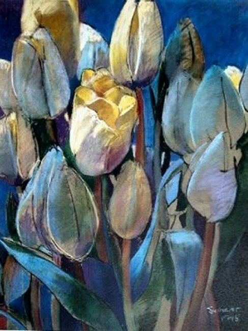 nascent tulips by john sutherst