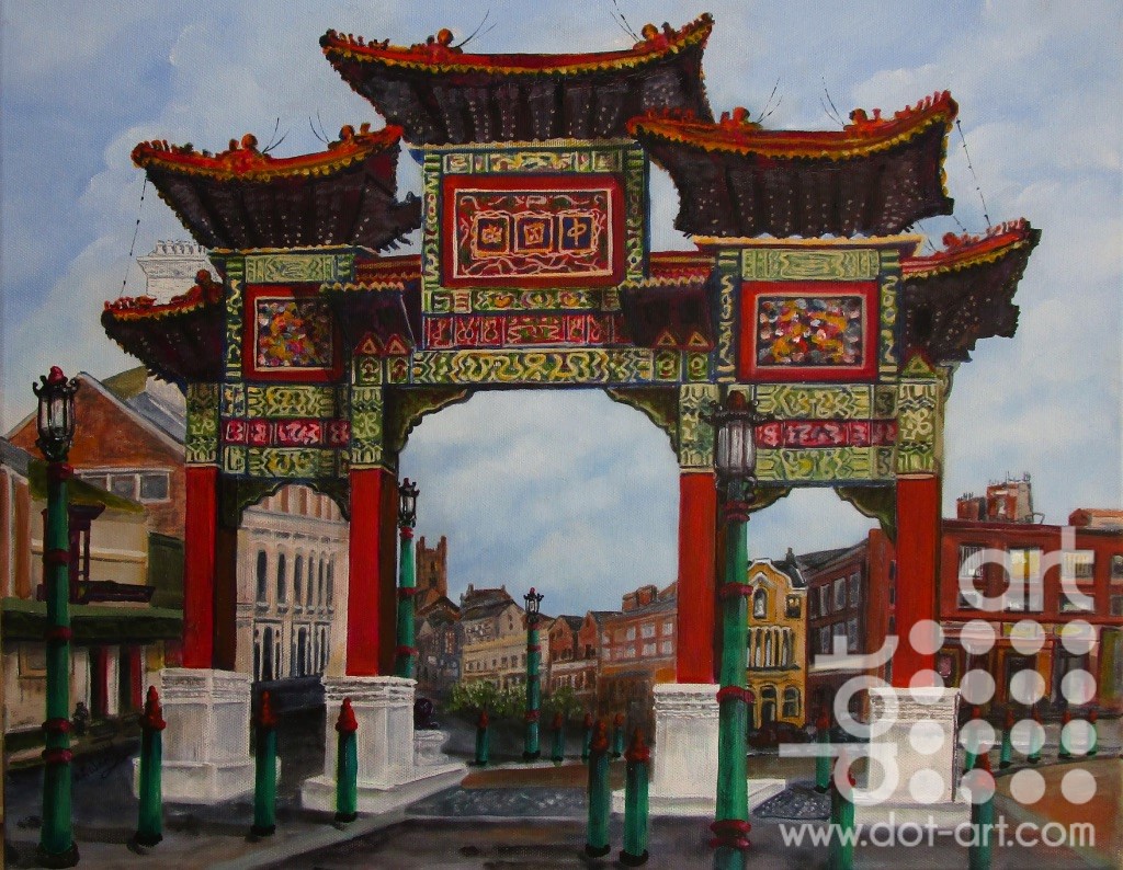 Chinese Gateway by Beryl Jane Worth