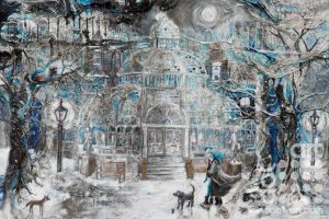 Starry Snowy Palm House by Susan Finch