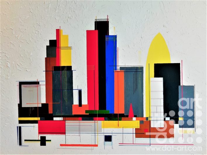 Square Mile by dot-art artist Mike Rickett