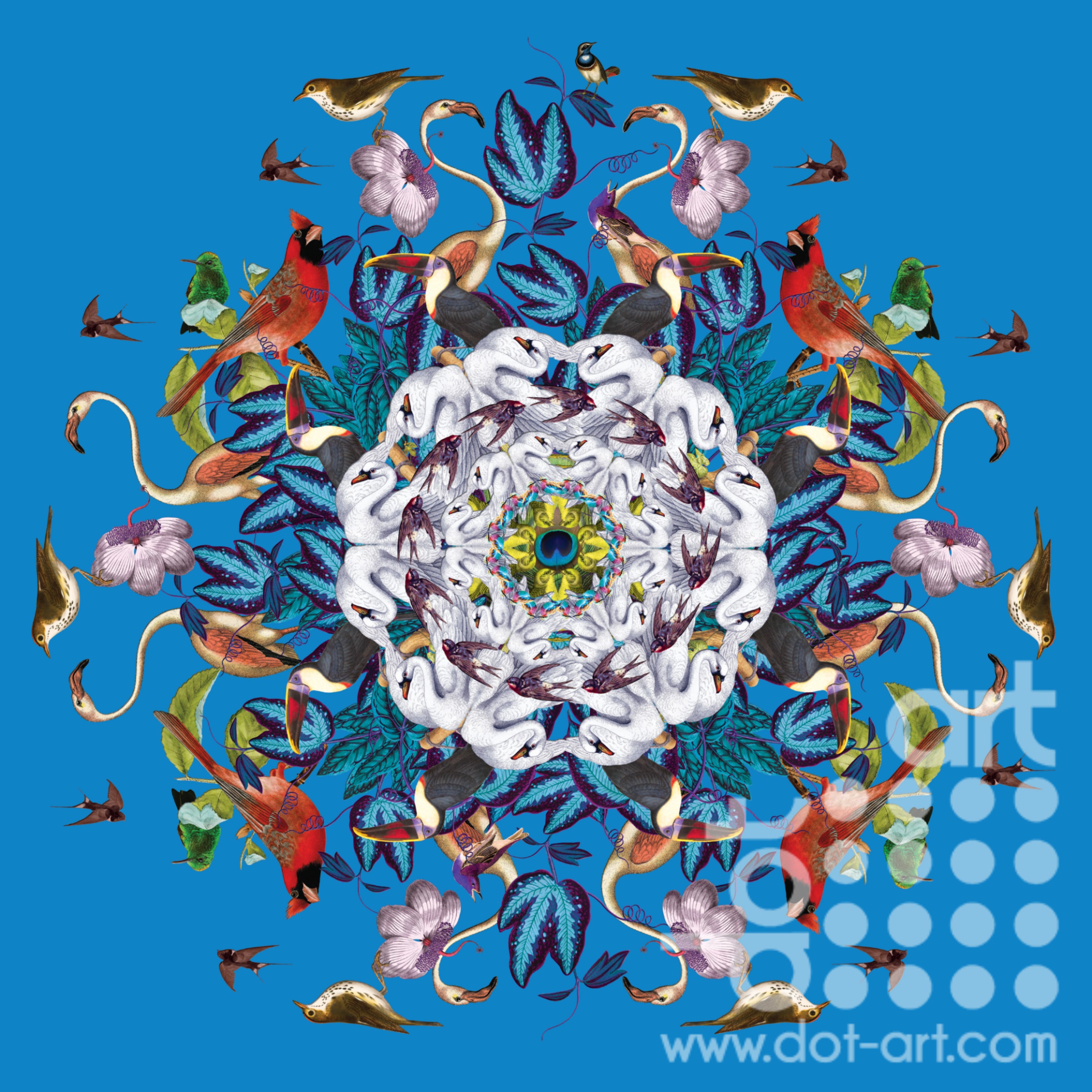 Bird Mandala • dot-art