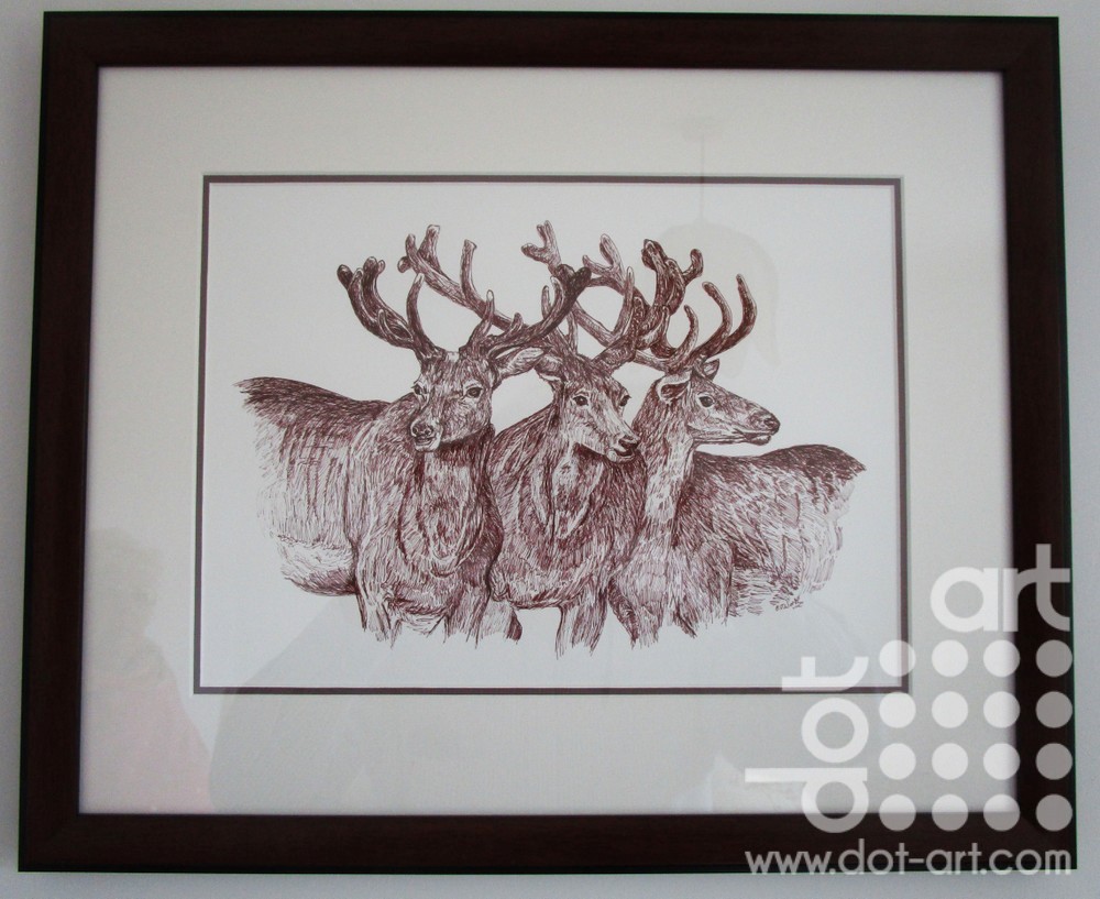 Stags by Beryl jean Worth