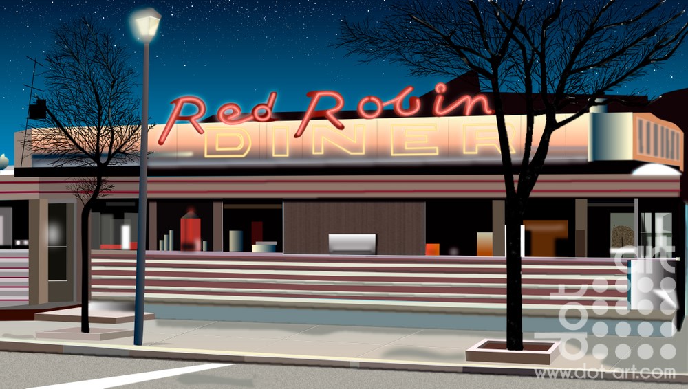 Red-Robin-Diner by Vincent Kelly