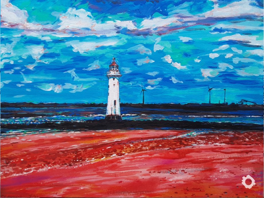 Lighthouse at Sea - Clare Wrench