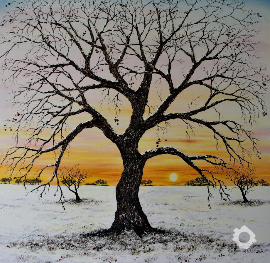 Oak Tree In Winter – Hazel Thomson