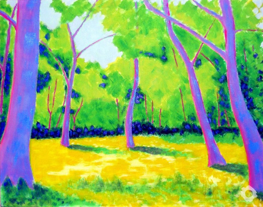 178 BLUEBELL WOODS (THE CLEARING) [2008] – oil on canvas 45x35in (114x89cm) (1)