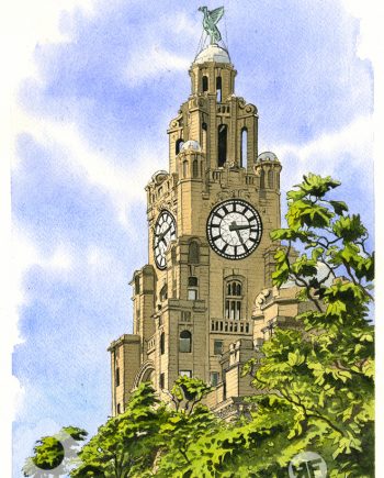 The Liver Building from Canada Boulevard