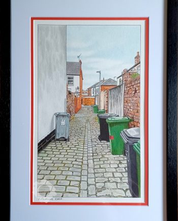Alley with Wheelie Bins
